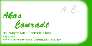 akos conradt business card